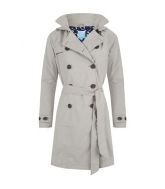 Dames trenchcoat Carey Grijs Happy Rainy Days