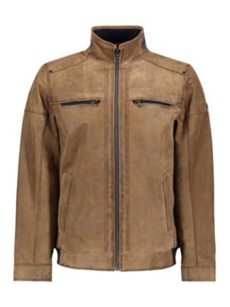 Cognac bruin nubuck lederen jack DNR Est.1860