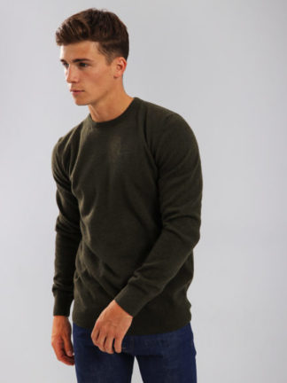 Barbour Essential Lamwollen trui Seaweed heren
