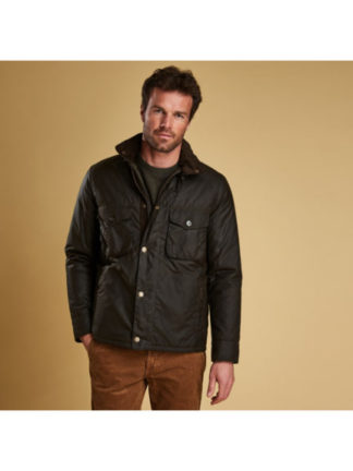 Barbour Netherley Wax jas Olive heren